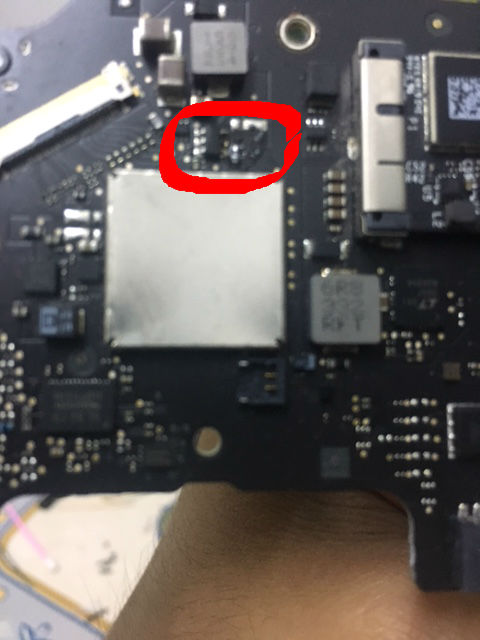fuse coil Macbook Air sudah rusak